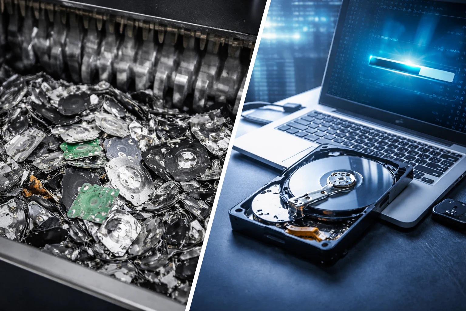 Hard Drive Shredding vs. Data Wiping: Which Data Destruction Method Is More Secure?